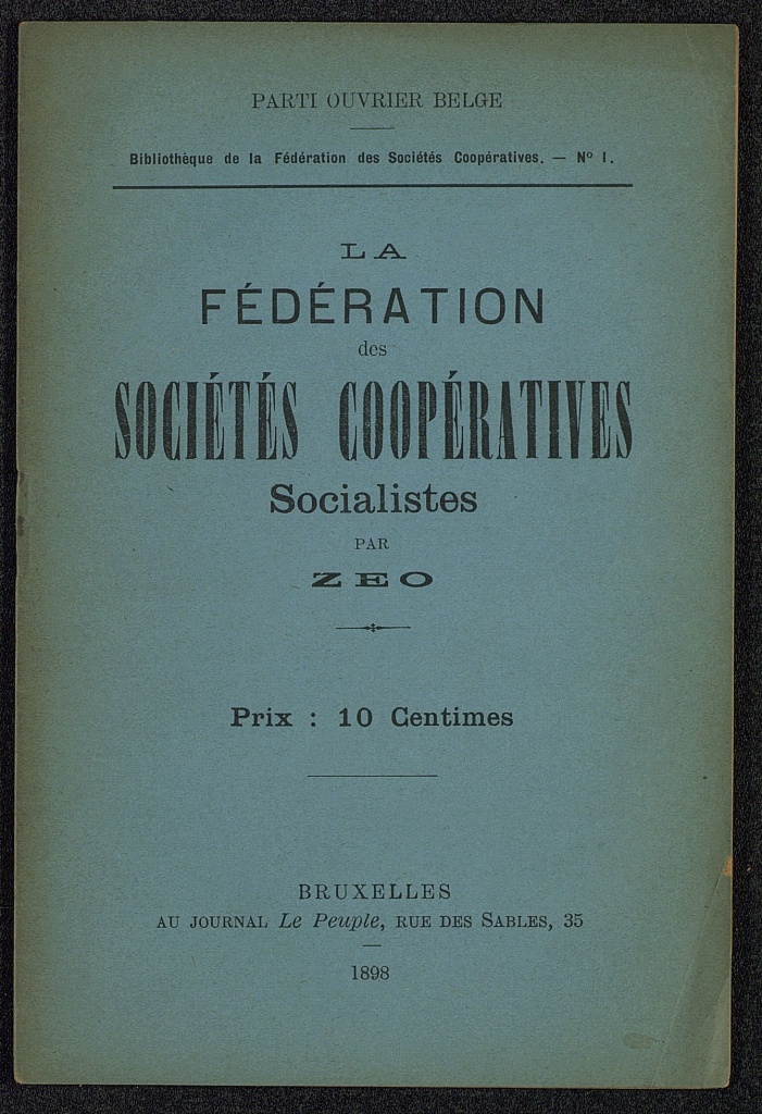 La Fédération des Sociétés coopératives socialistes