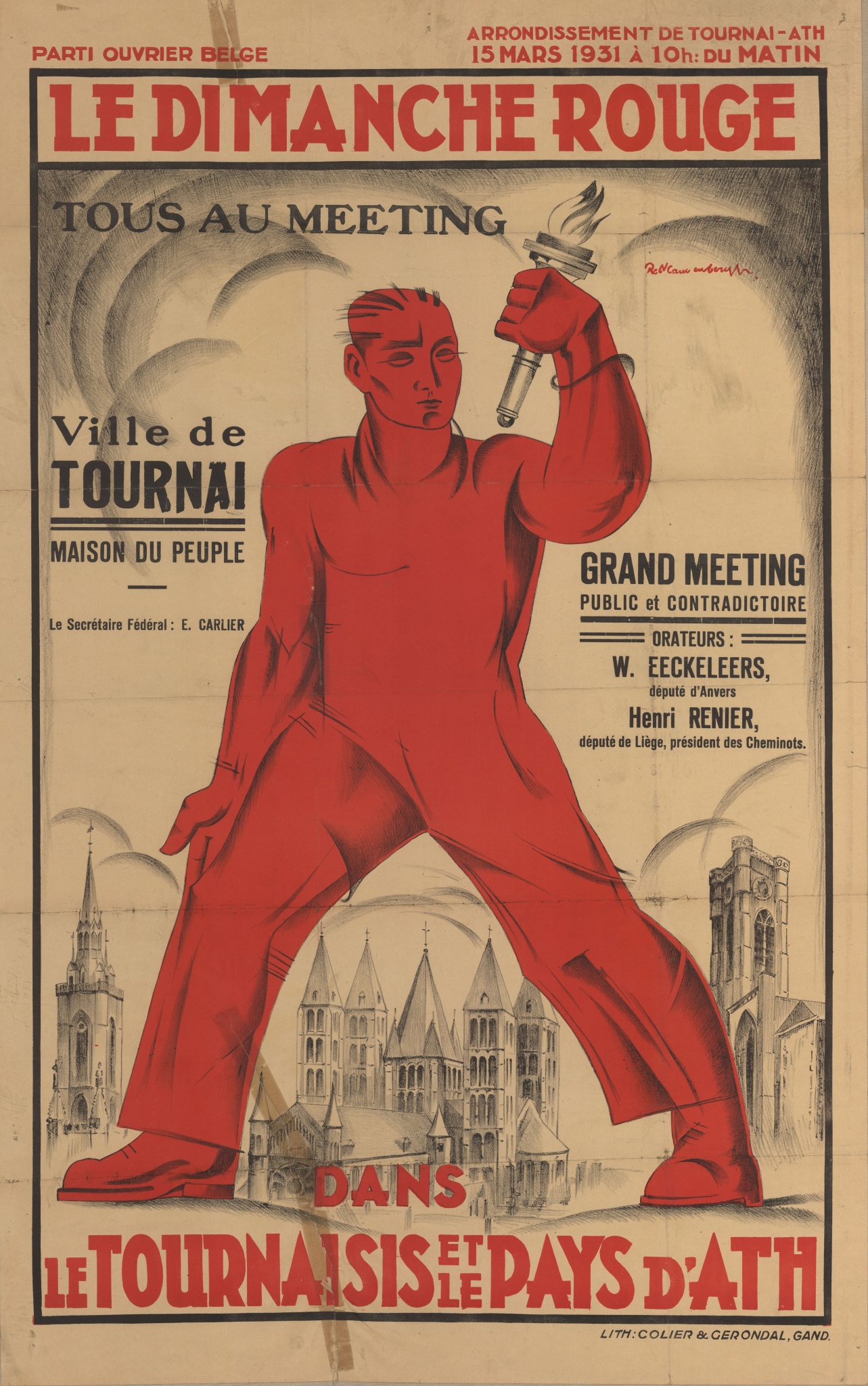 Affiche - Le Dimanche rouge de 1931