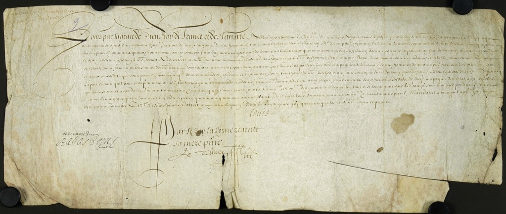 Lettre autographe du roi de France, Louis XIV