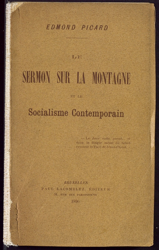 Le sermon sur la montagne et le socialisme contemporain