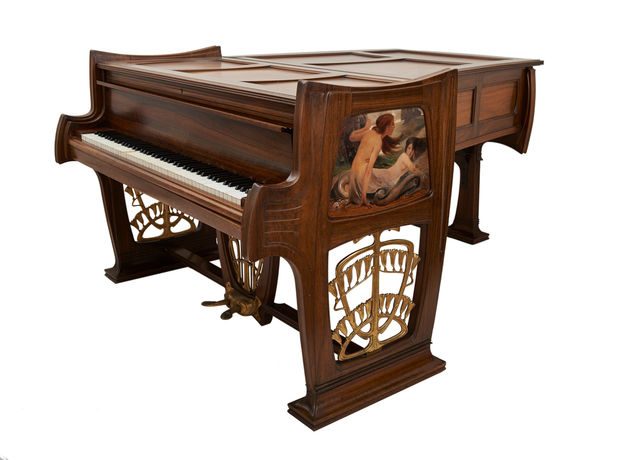 Piano demi-queue Pleyel du Salon de musique du château de La Chapelle-en-Serval