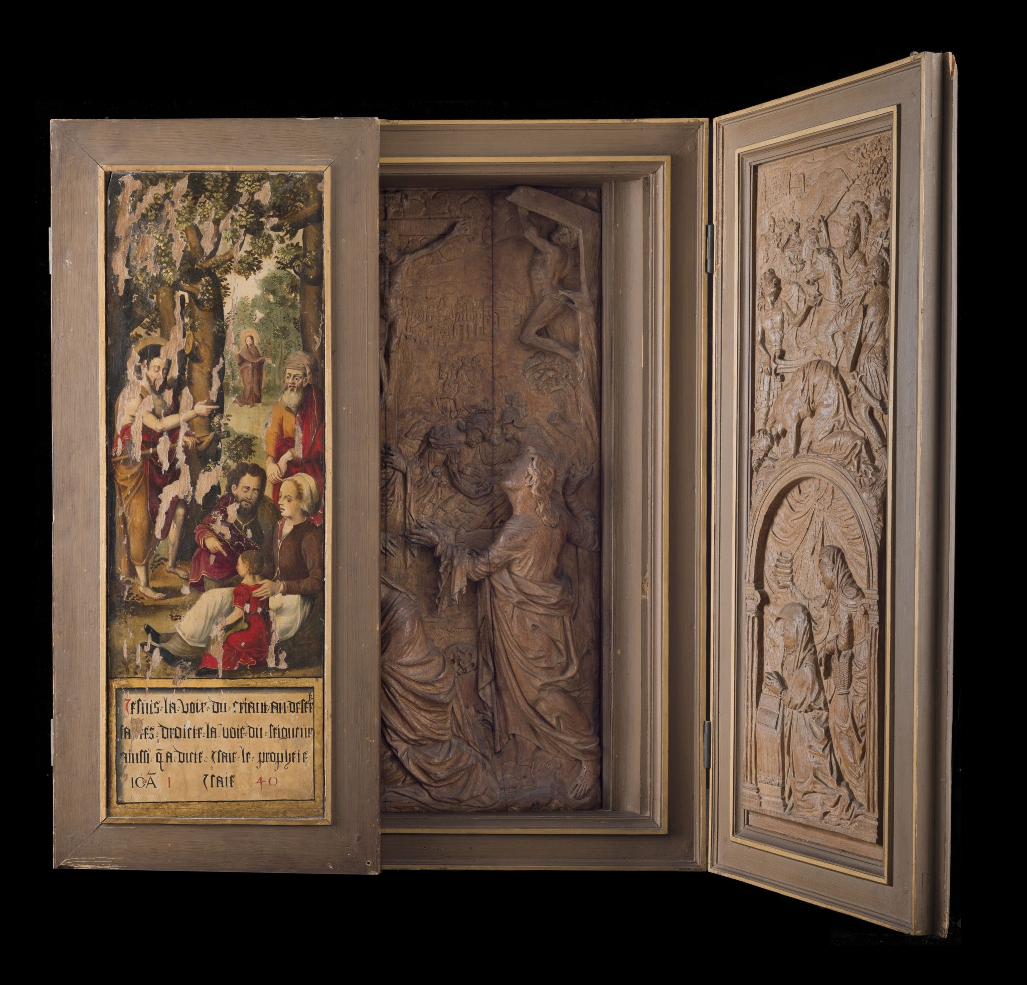Triptyque de la Crucifixion et scènes de la vie de Saint Paul