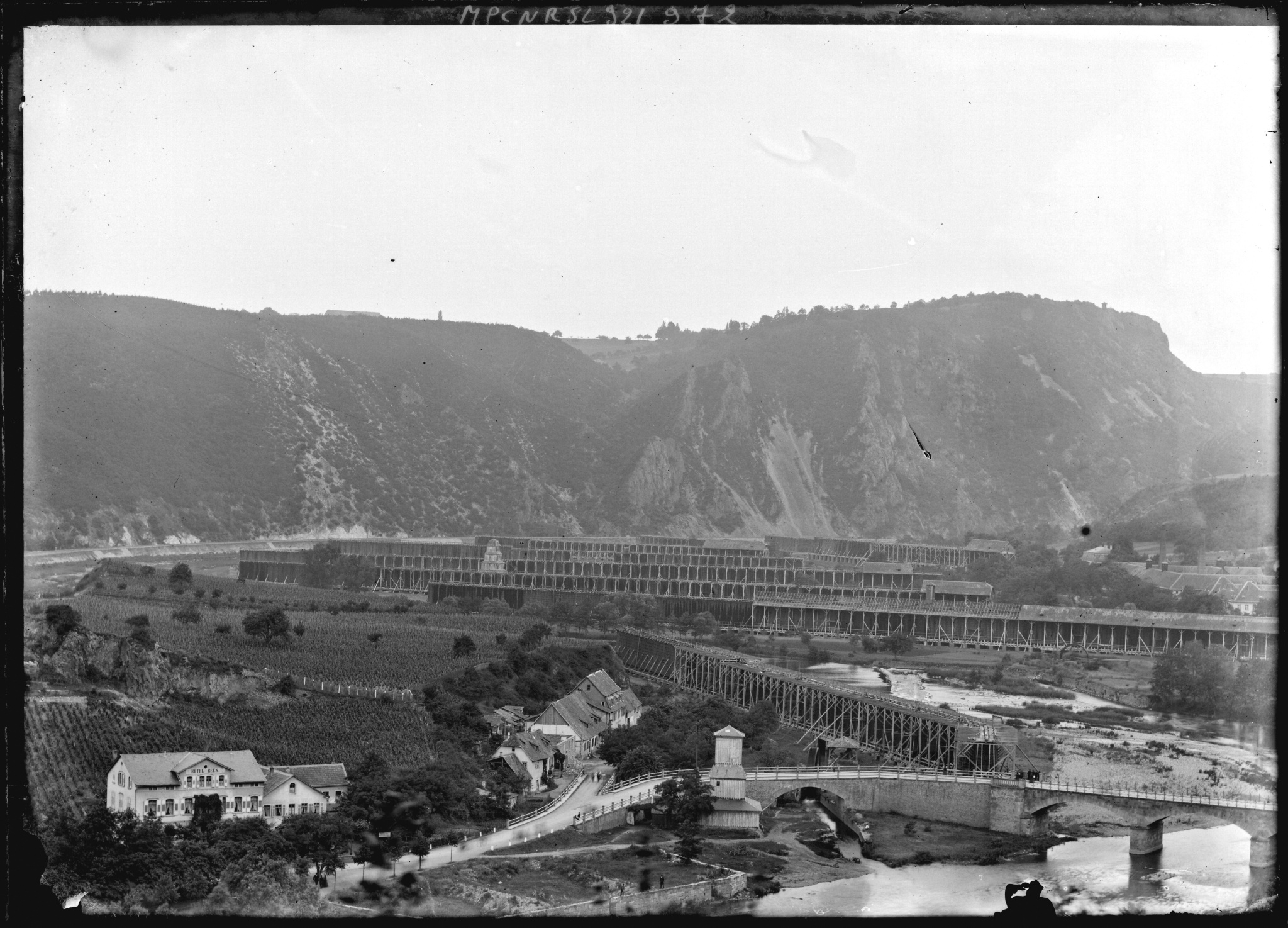 Construction du barrage de la Gileppe