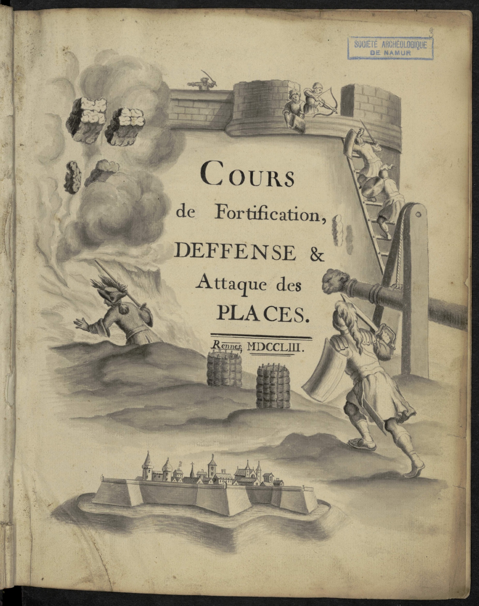 Cours de fortification, défense et attaque des places