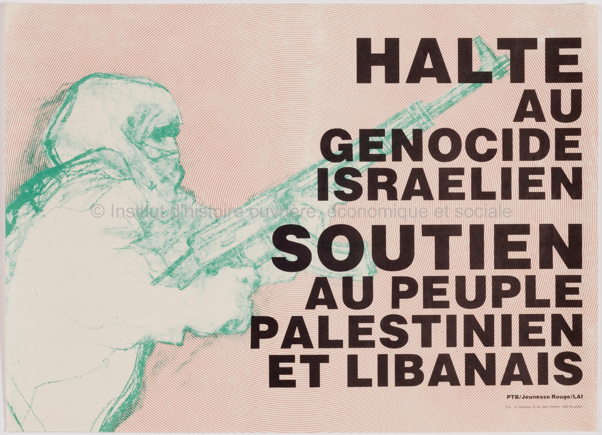Halte au génocide israélien. Soutien au peuple palestinien et libanais