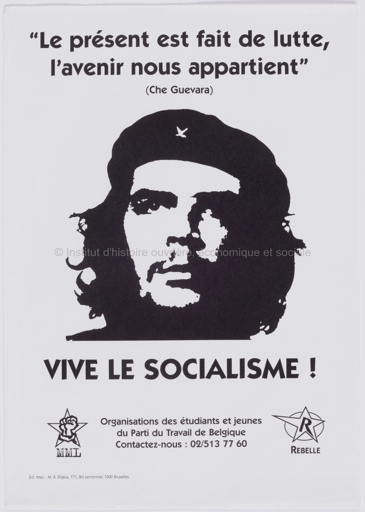 "Le présent est fait de lutte, l'avenir nous appartient" (Che Guevara) : vive le socialisme !
