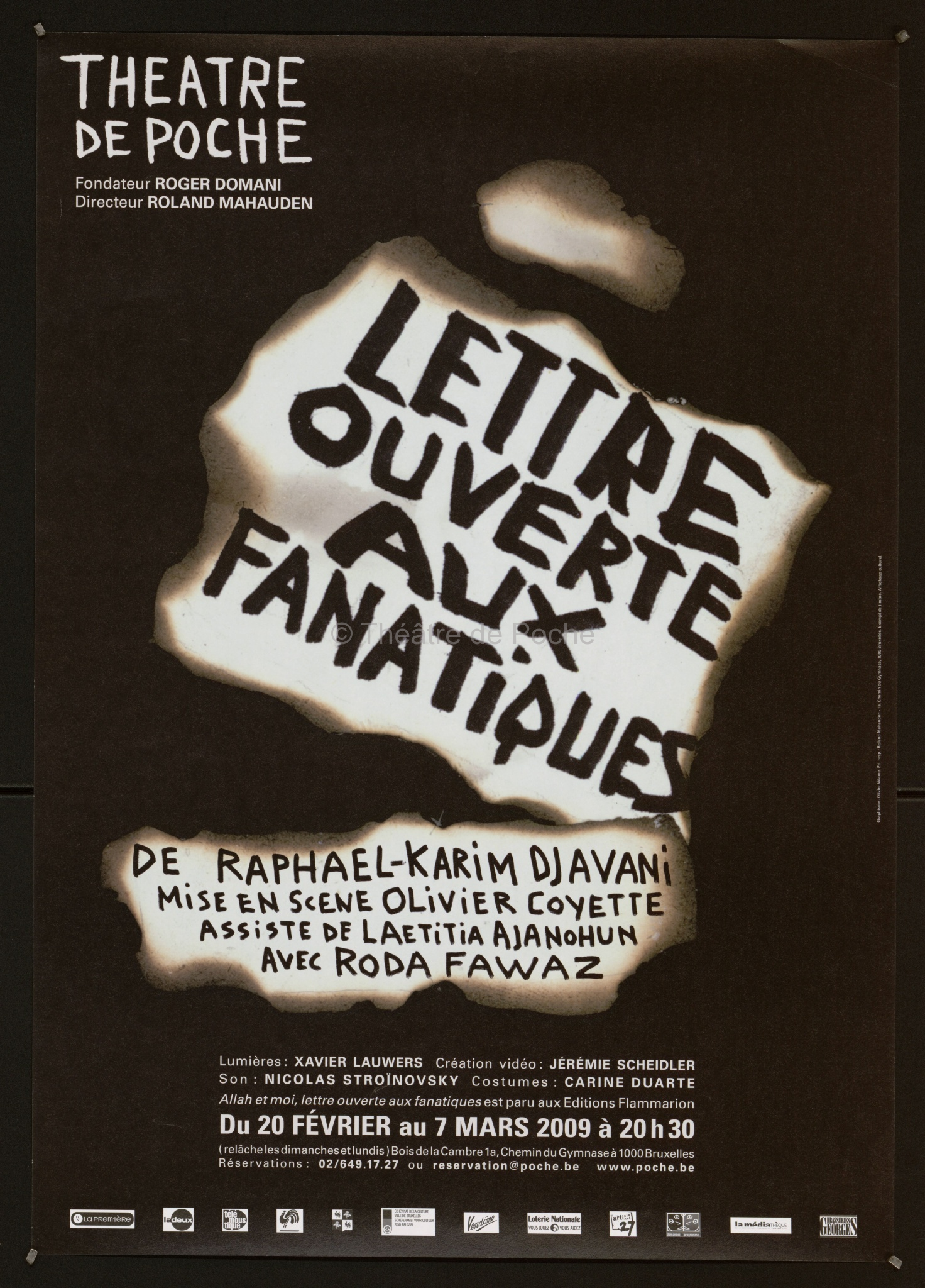 Affiche - Lettre ouverte aux fanatiques