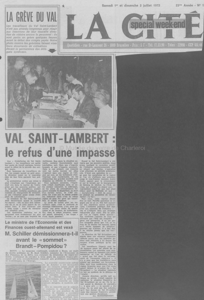Val Saint-Lambert : le refus d'une impasse